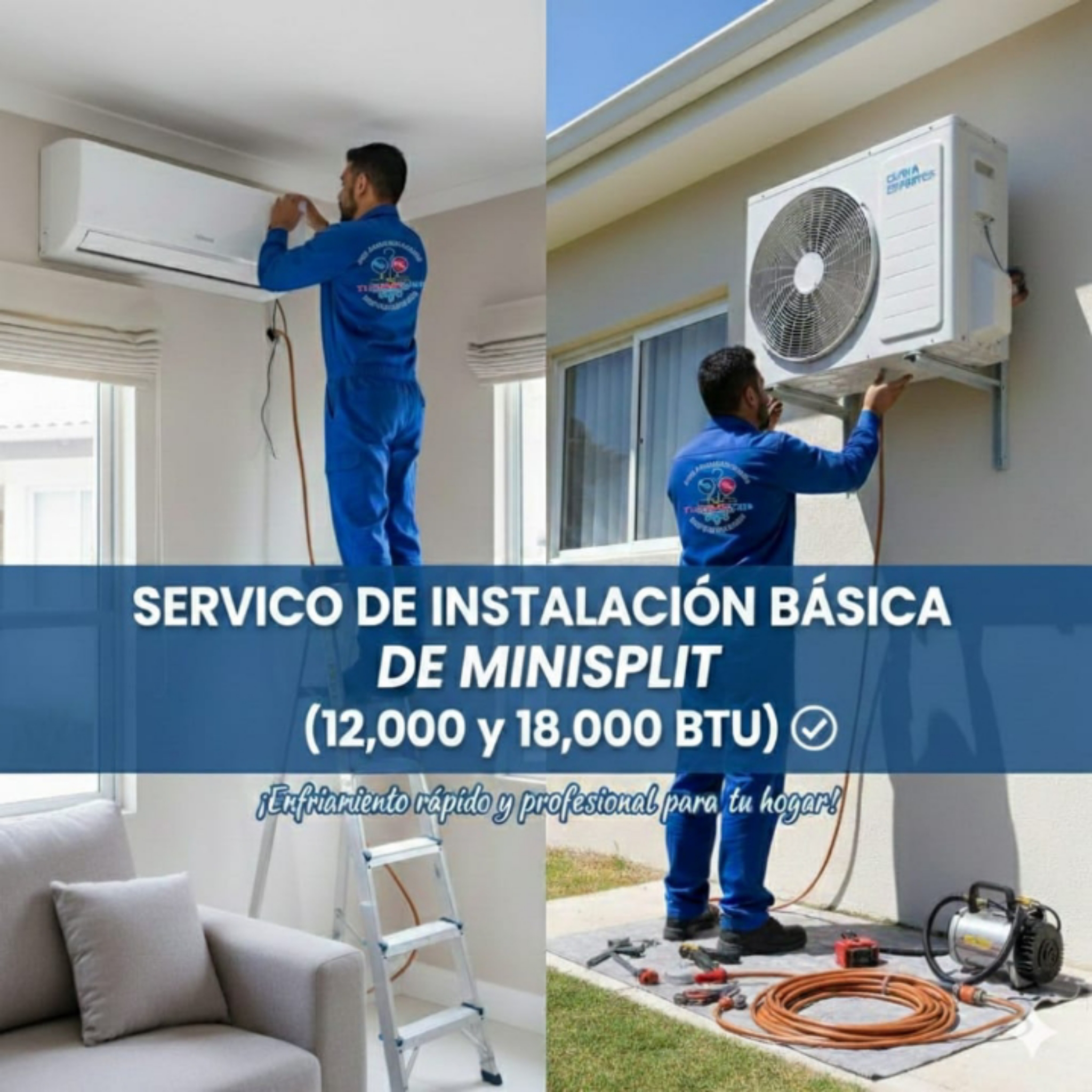 Instalación Básica Minisplit 12,000 y 18,000 BTU