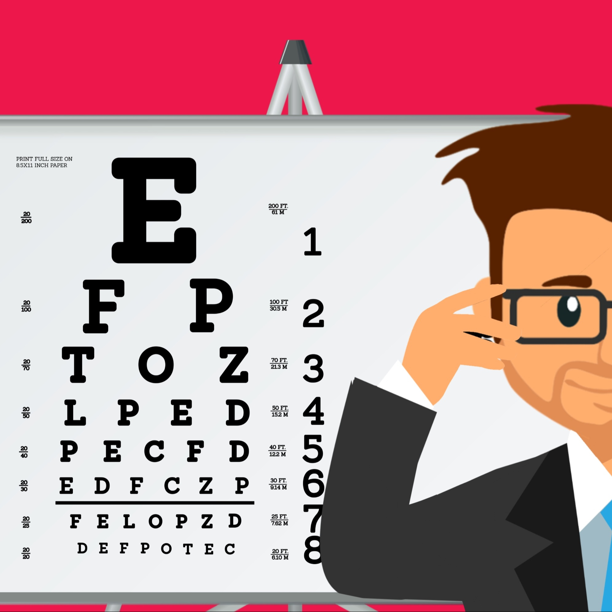 Tests de la vue + possibilité d'ordonnance en 48h (Téléexpertise
