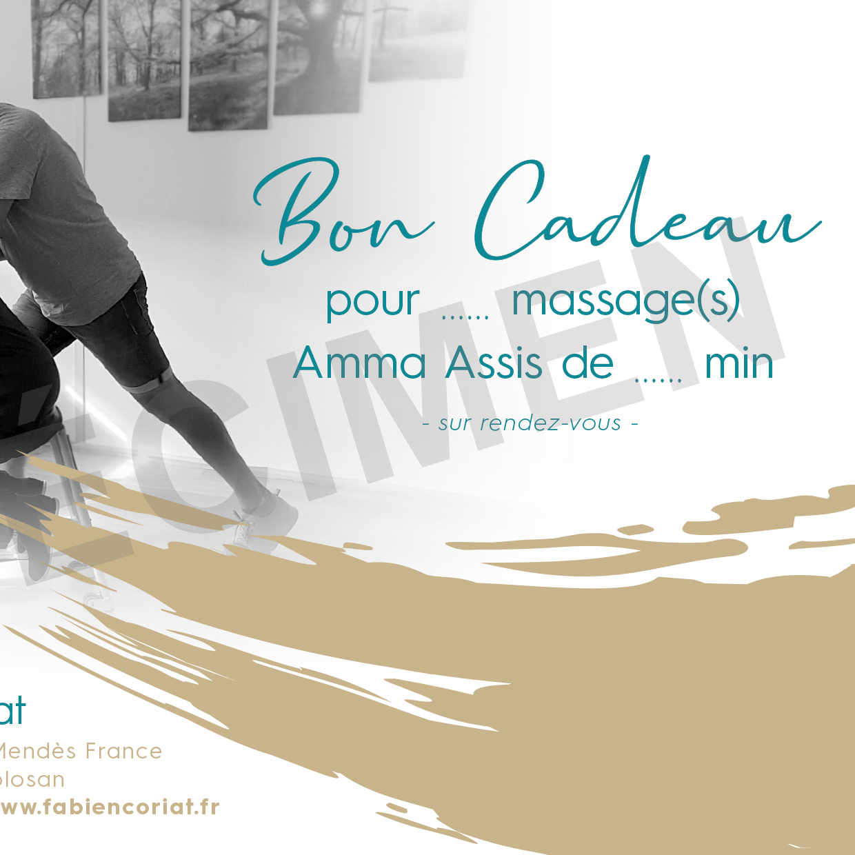 Bon cadeau Amma assis 30 minutes