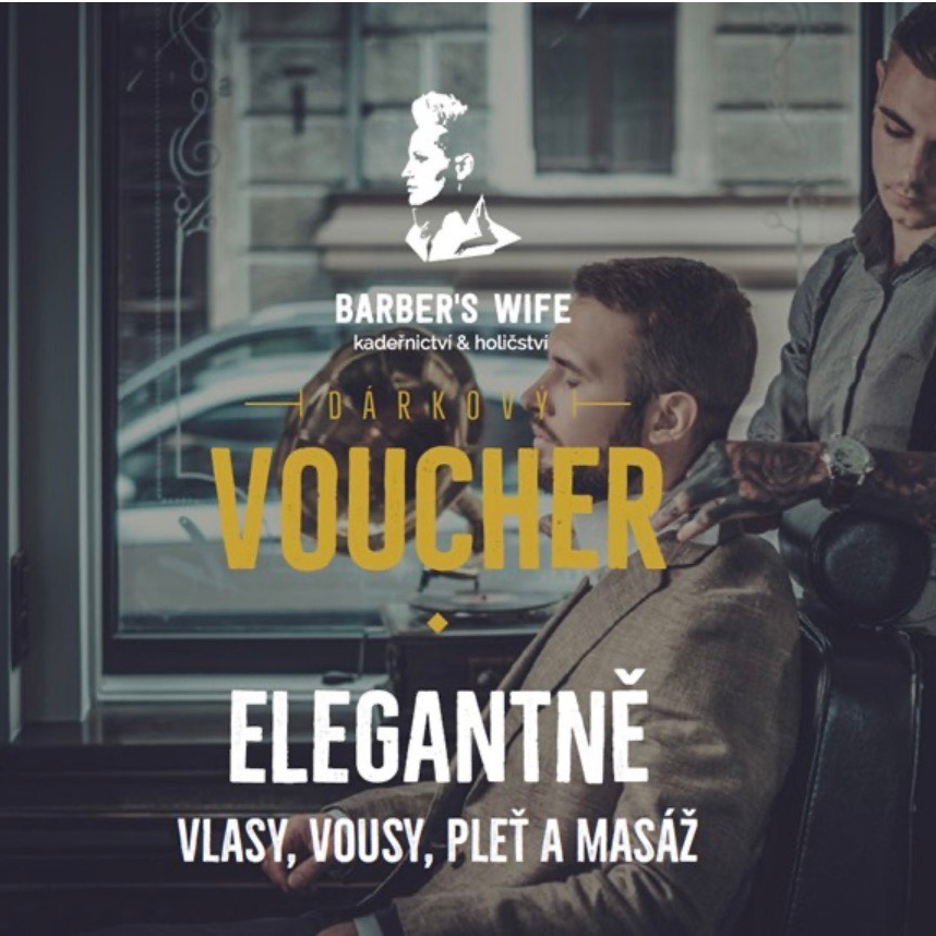 Voucher Elegantně - vlasy, vousy, pleť a masaž