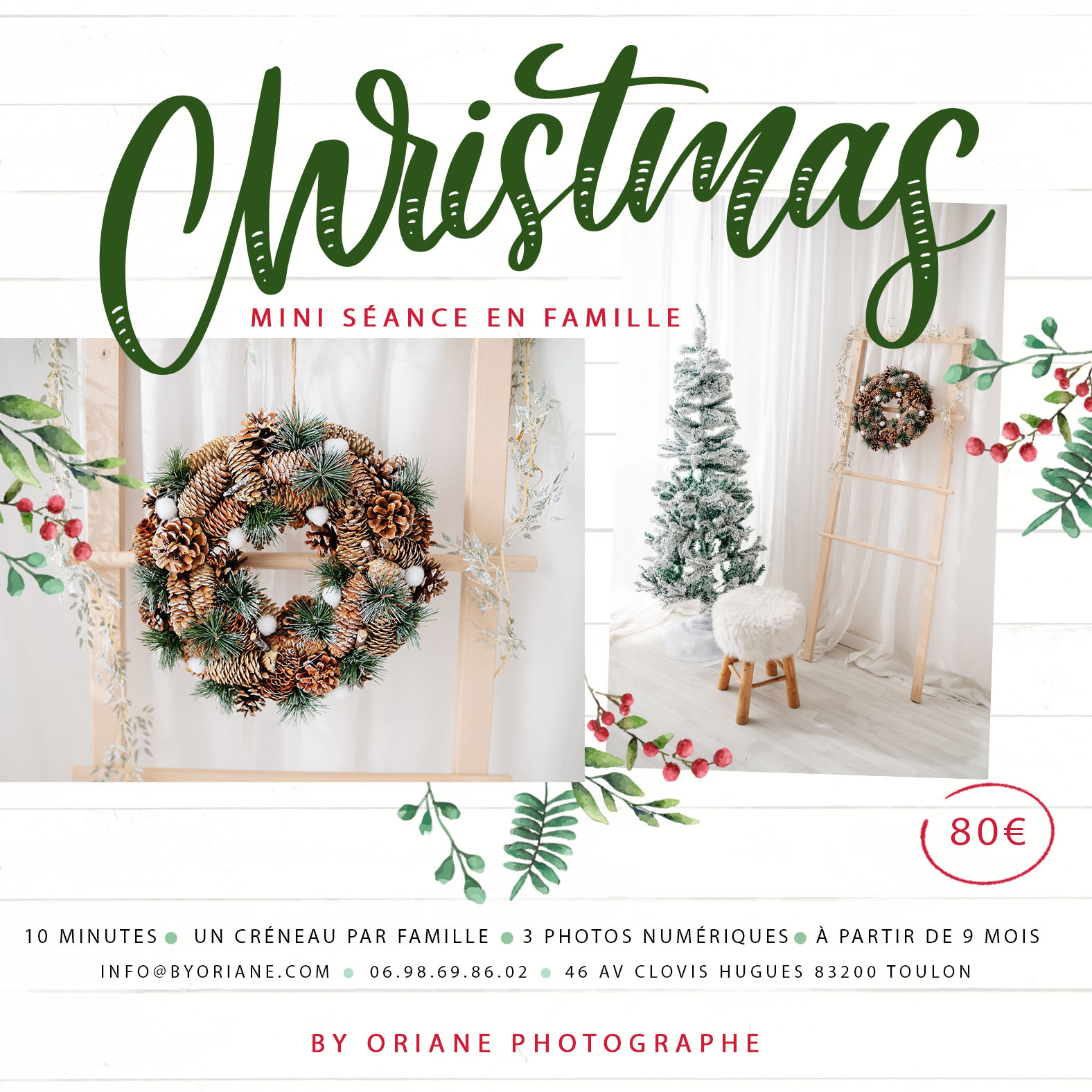 MINI SÉANCE DE NOËL EN STUDIO