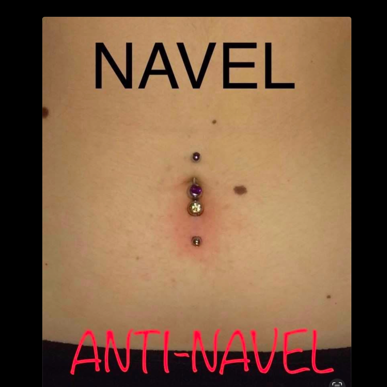 Piercing Navel / antinavel