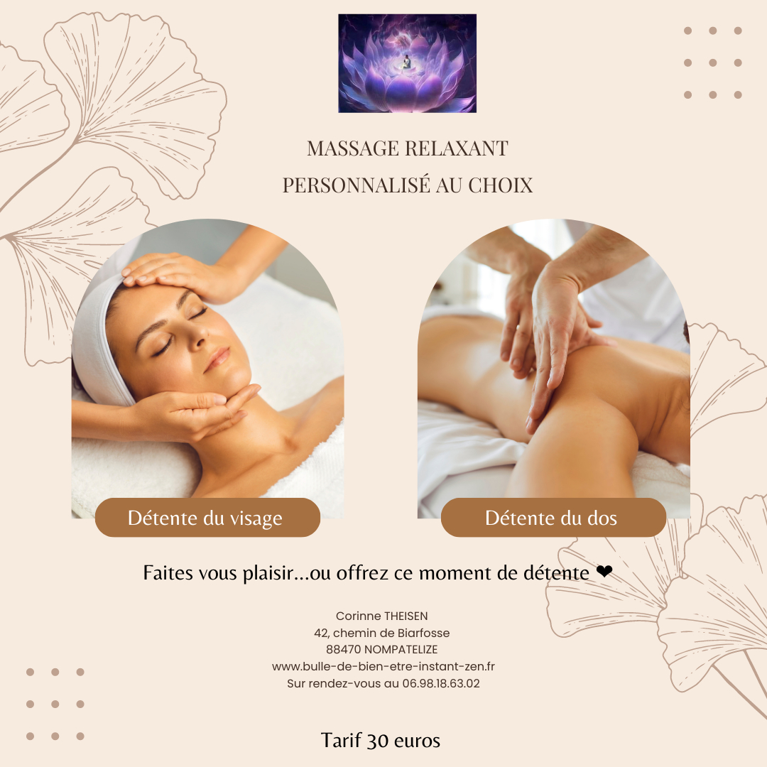 Soin "Massage personnalisé"