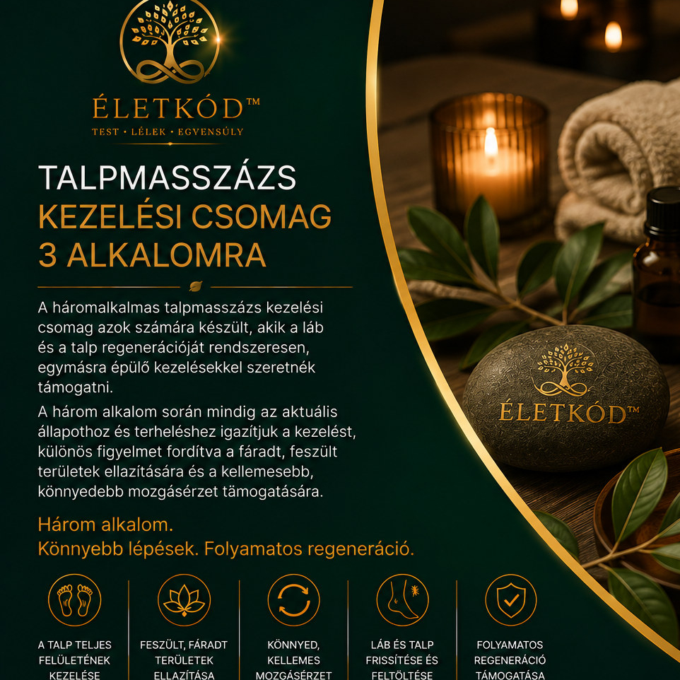 Talpmasszázs Kezeléscsomag - 3 alkalom