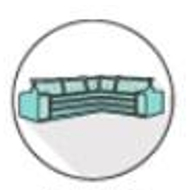 LIMPEZA SOFÁ DE CANTO - SENTADO 6 À 12 PESSOAS