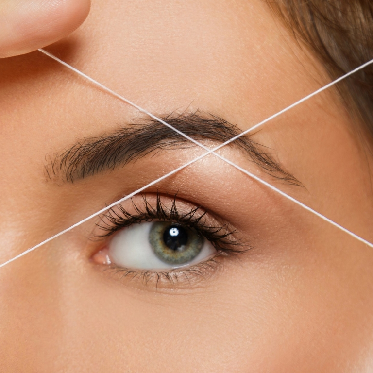 Depilação com linha - Orelhas