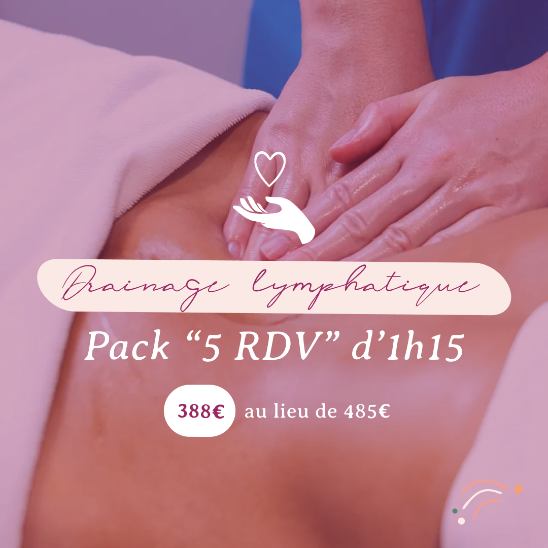 Pack "5 RDV" drainage lymphatique manuel corps