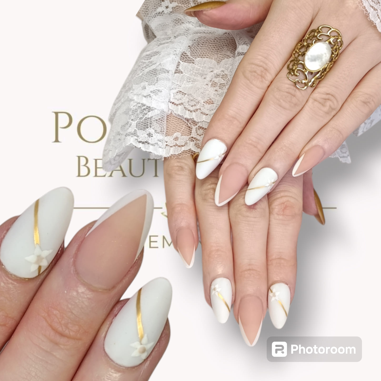 Retouche pose avec allongements & déco