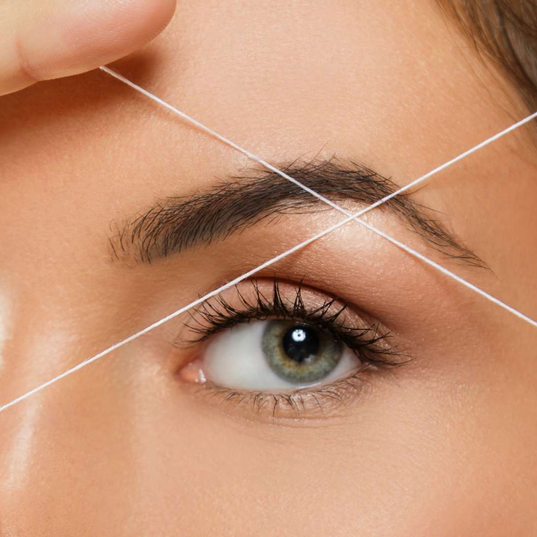 Depilación cejas hilo