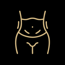 Masáž břicha a hrudníku