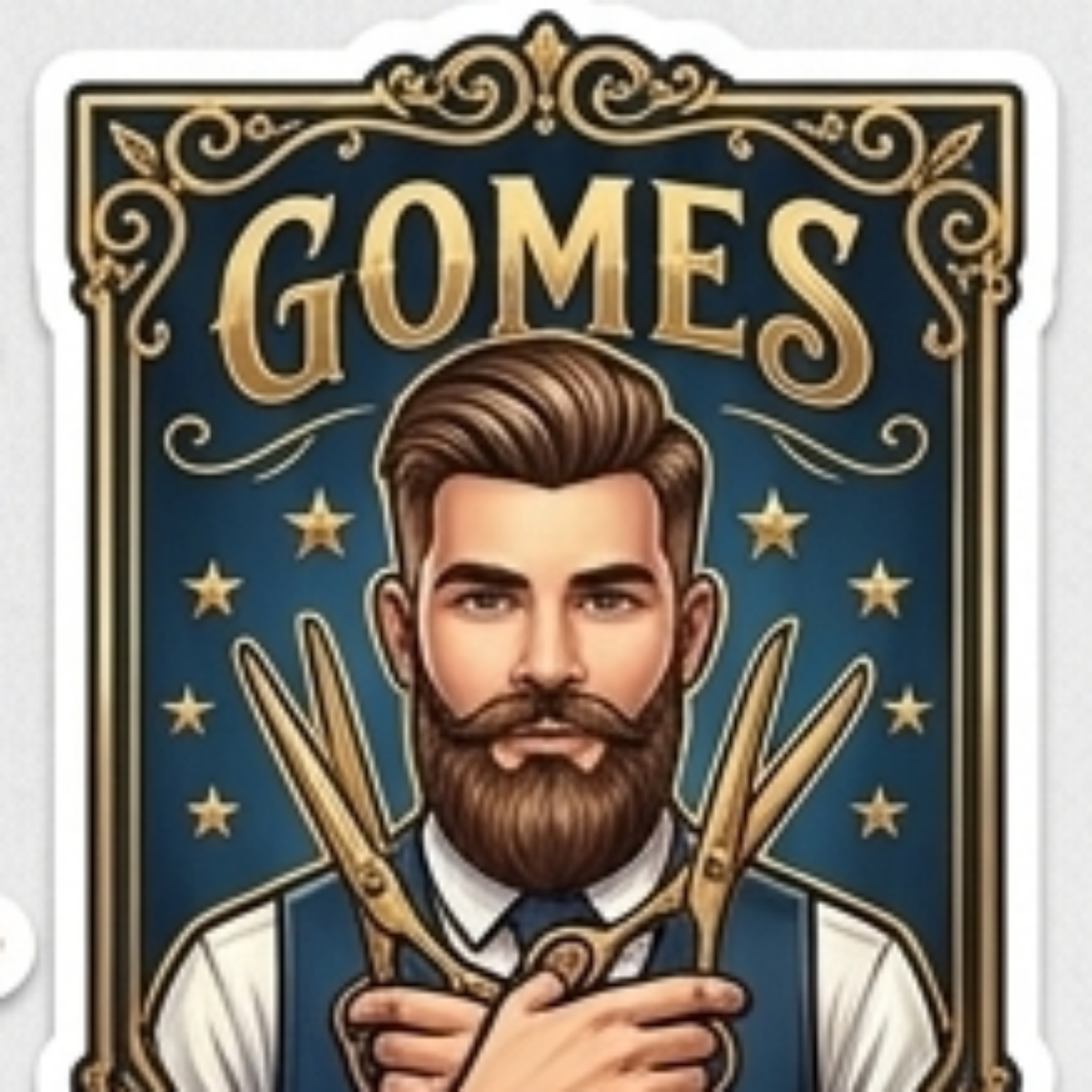 Corte disfarçado + barba + sombrancelha