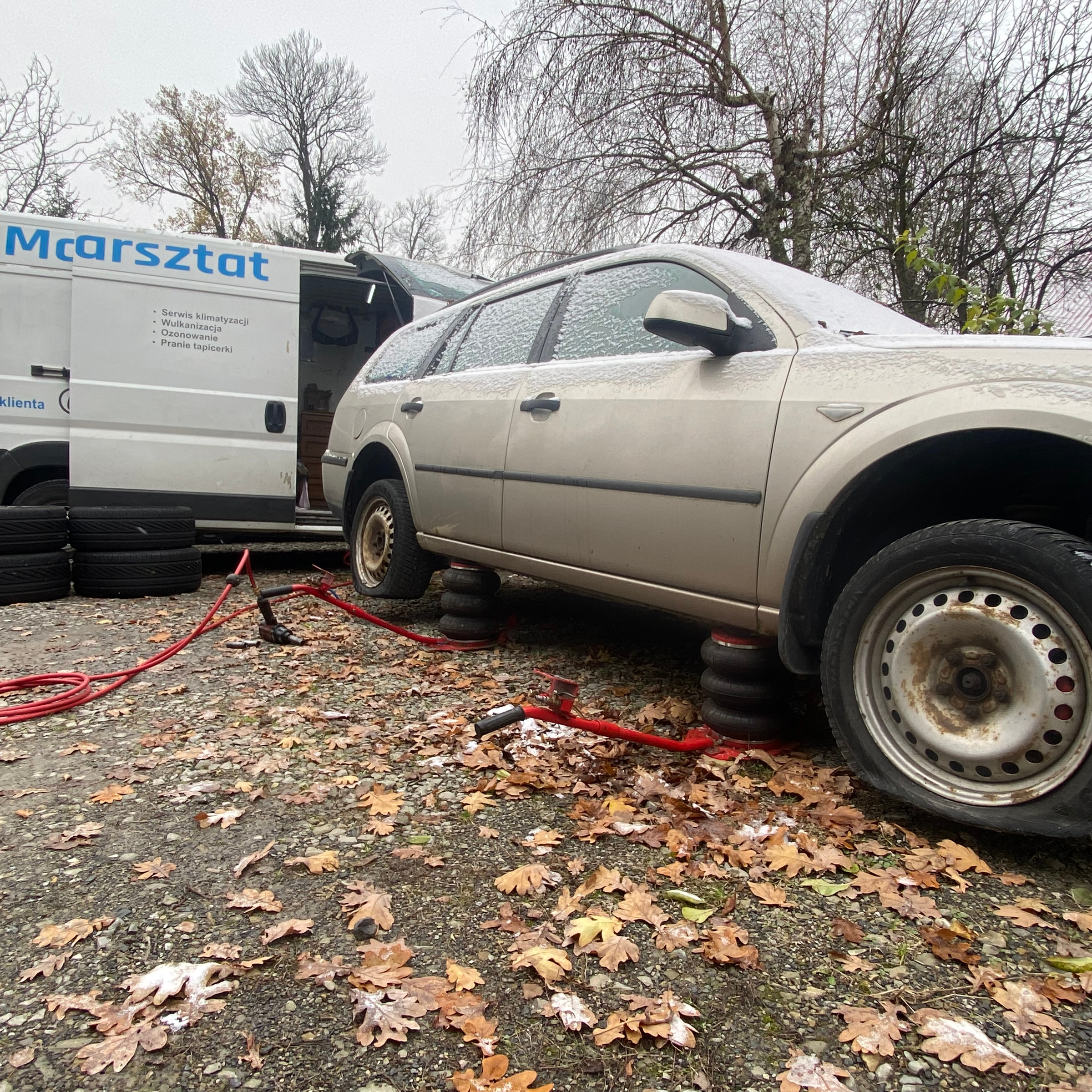 Wymiana opon felgi stalowe