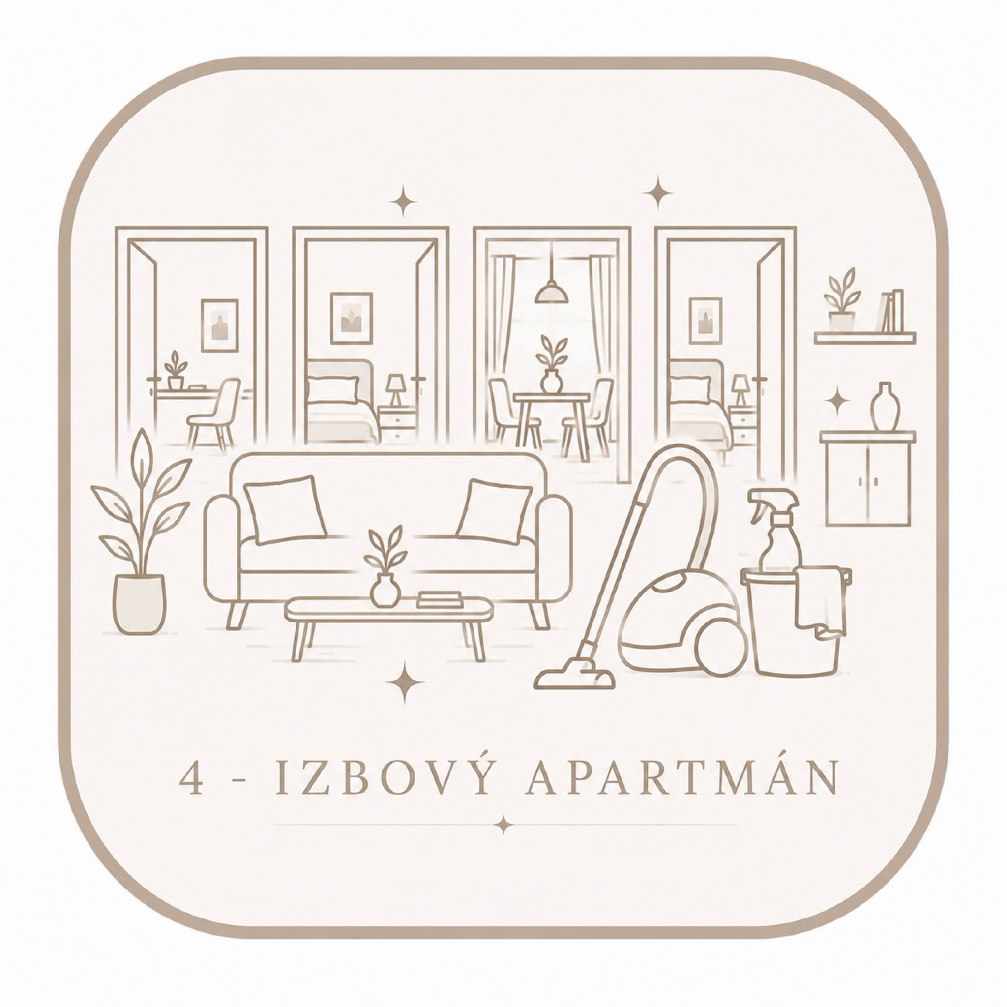 4 - izbový APARTMÁN - do 130 m2