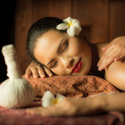 Modelage  énergisant pochons aromatiques jambes/dos (45mn +