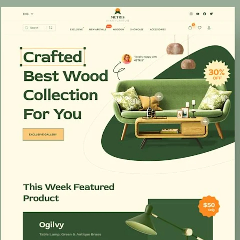 High-Impact Landing Page UI Design