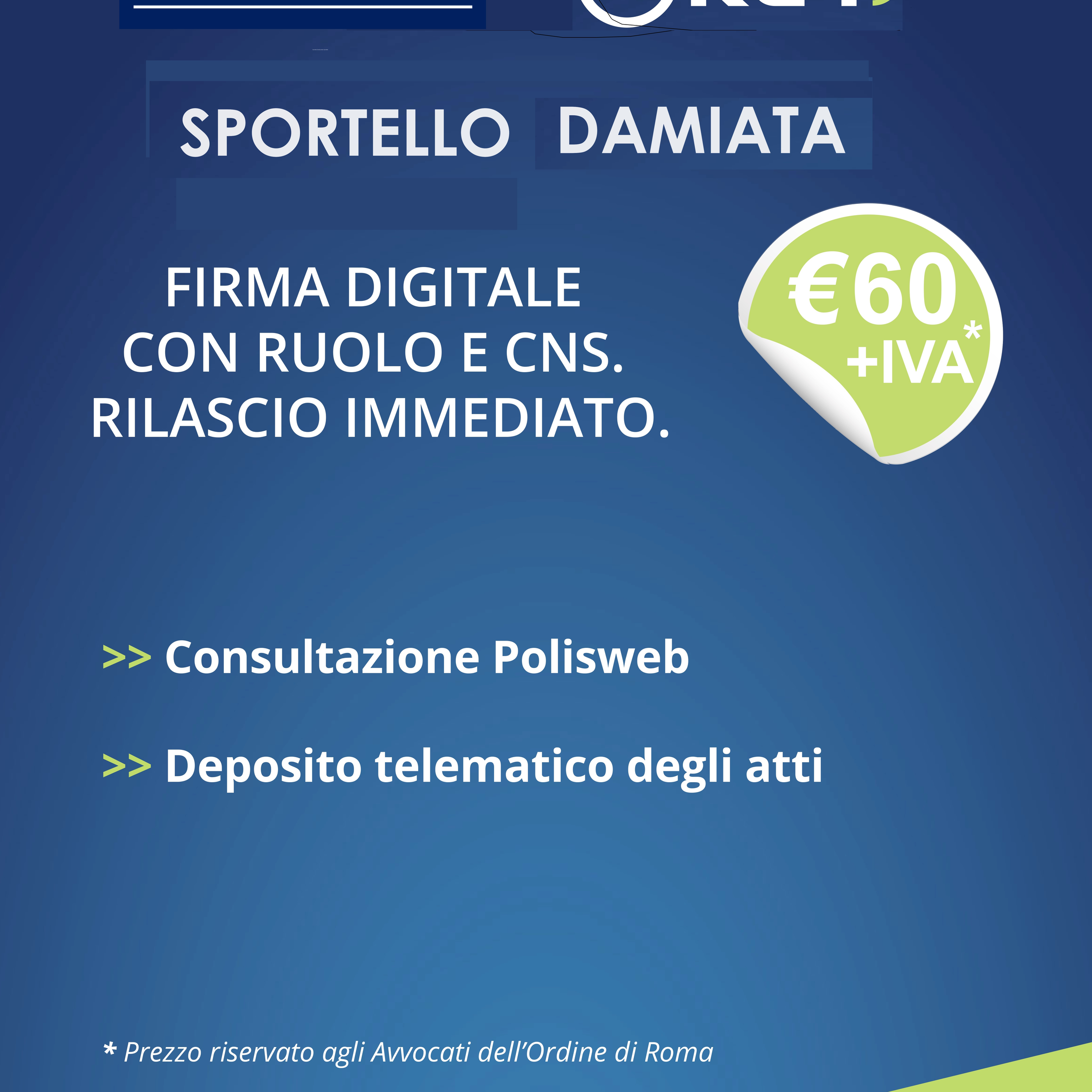 RILASCIO IMMEDIATO FIRMA DIGITALE LEXTEL Convenzione Avvocati