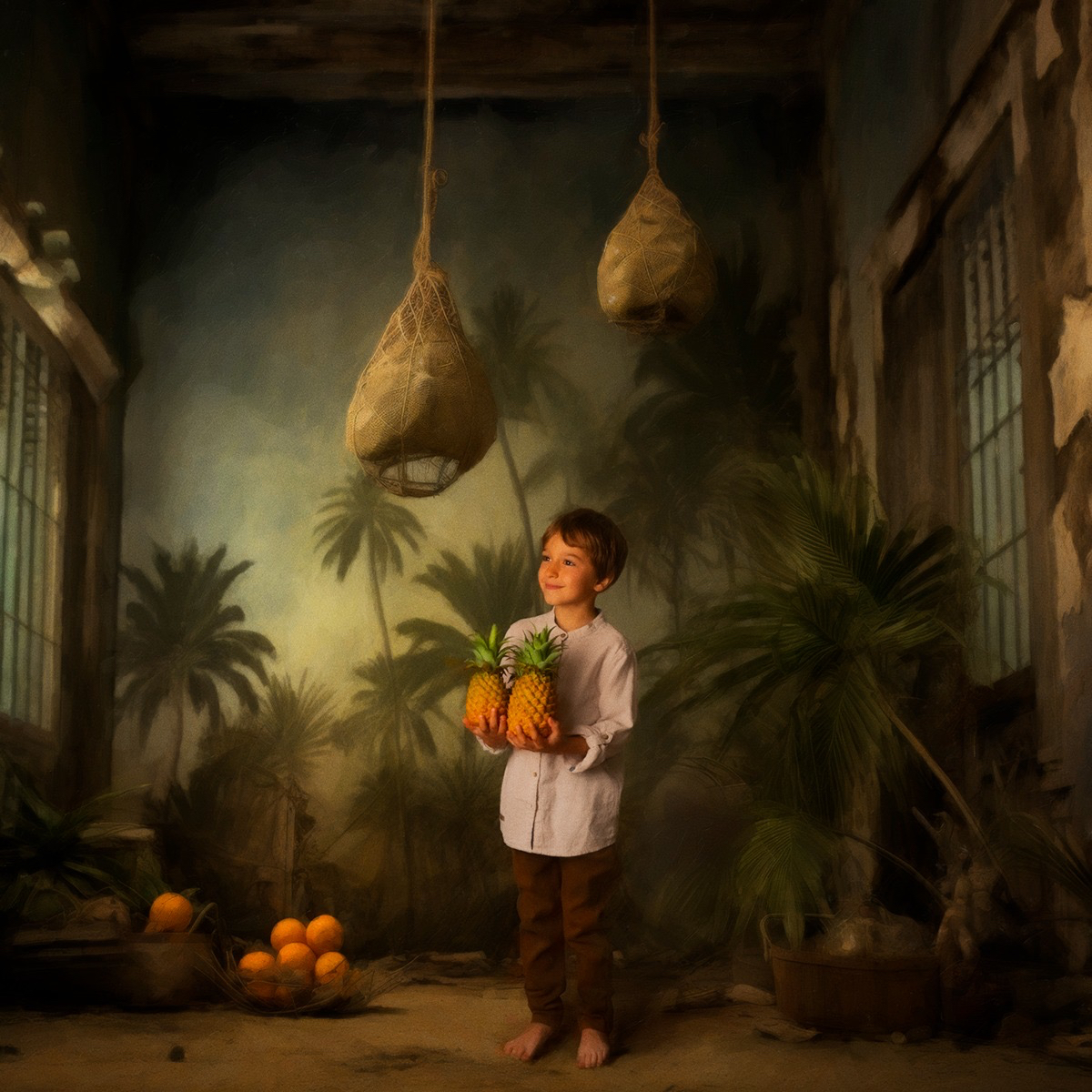 Niñ@s de 8 a 15 años , decorados creados con inteligencia artifi