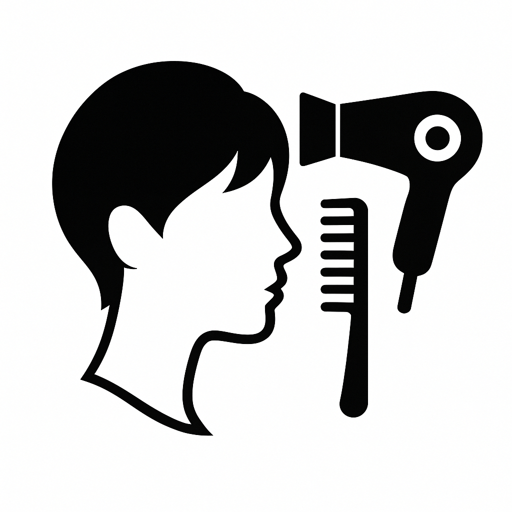 Foukaná - krátké vlasy