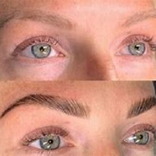Rehaussement de sourcils (permanente) + teinture sourcils 1h00