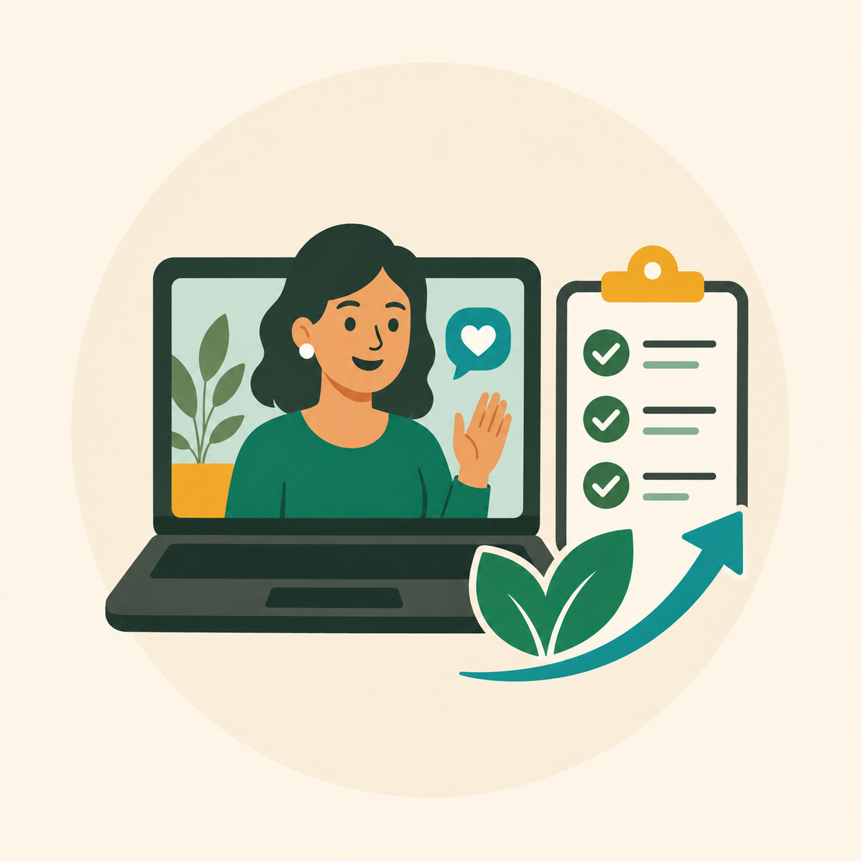 Coaching en nutrition (en ligne) : séance de suivi