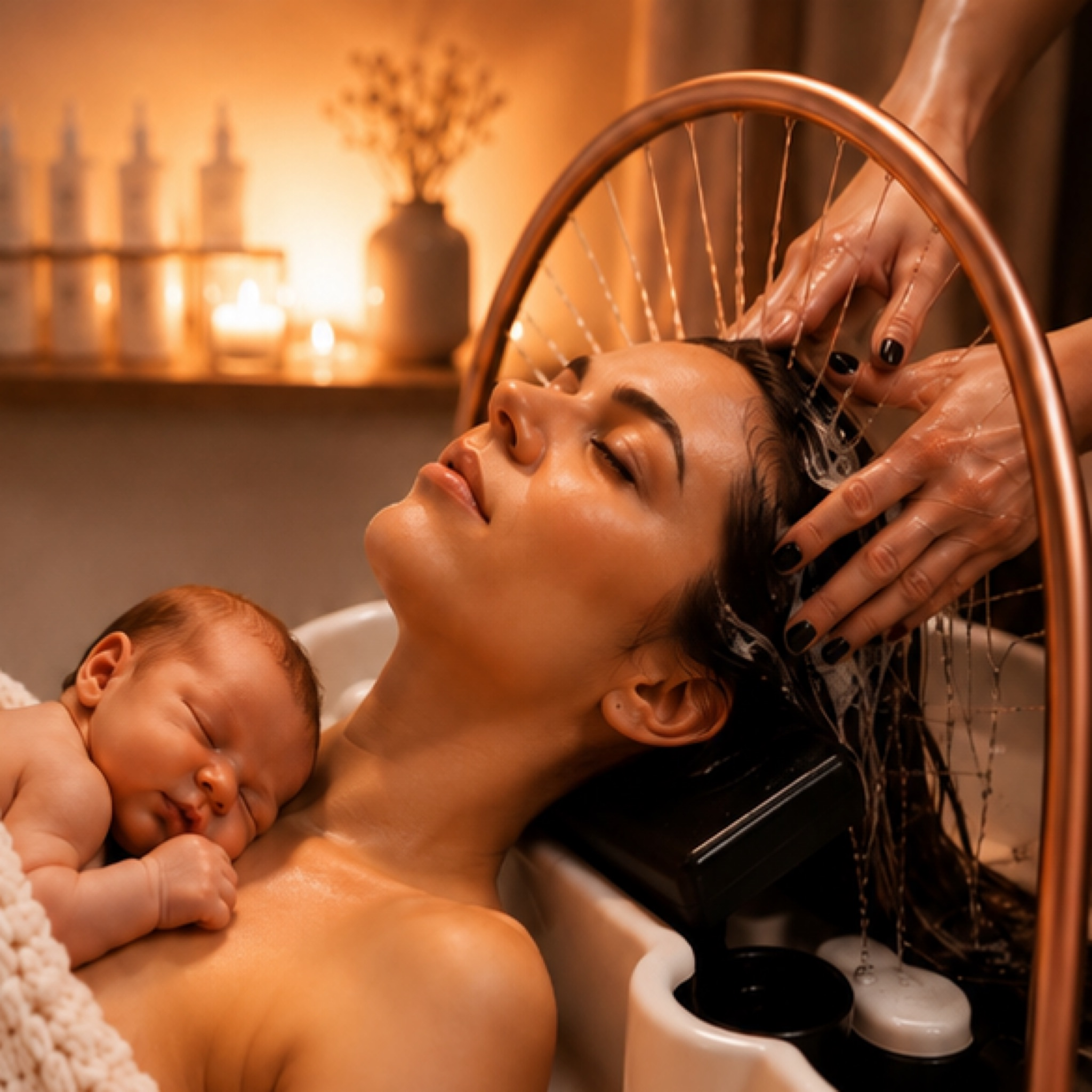 Rituel Naissance – Head Spa Maman & Bébé