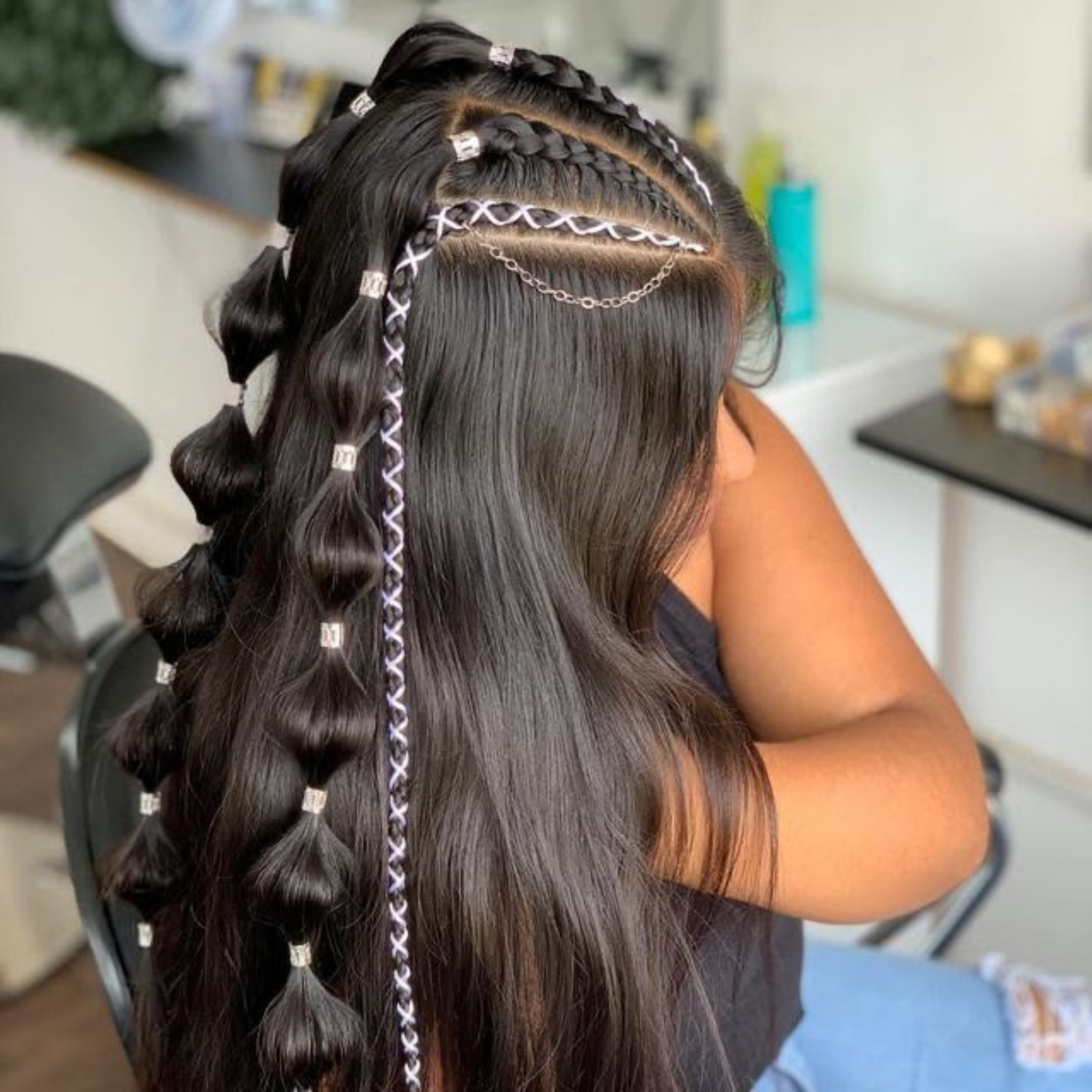 Nagô Topo com Bubble Braids