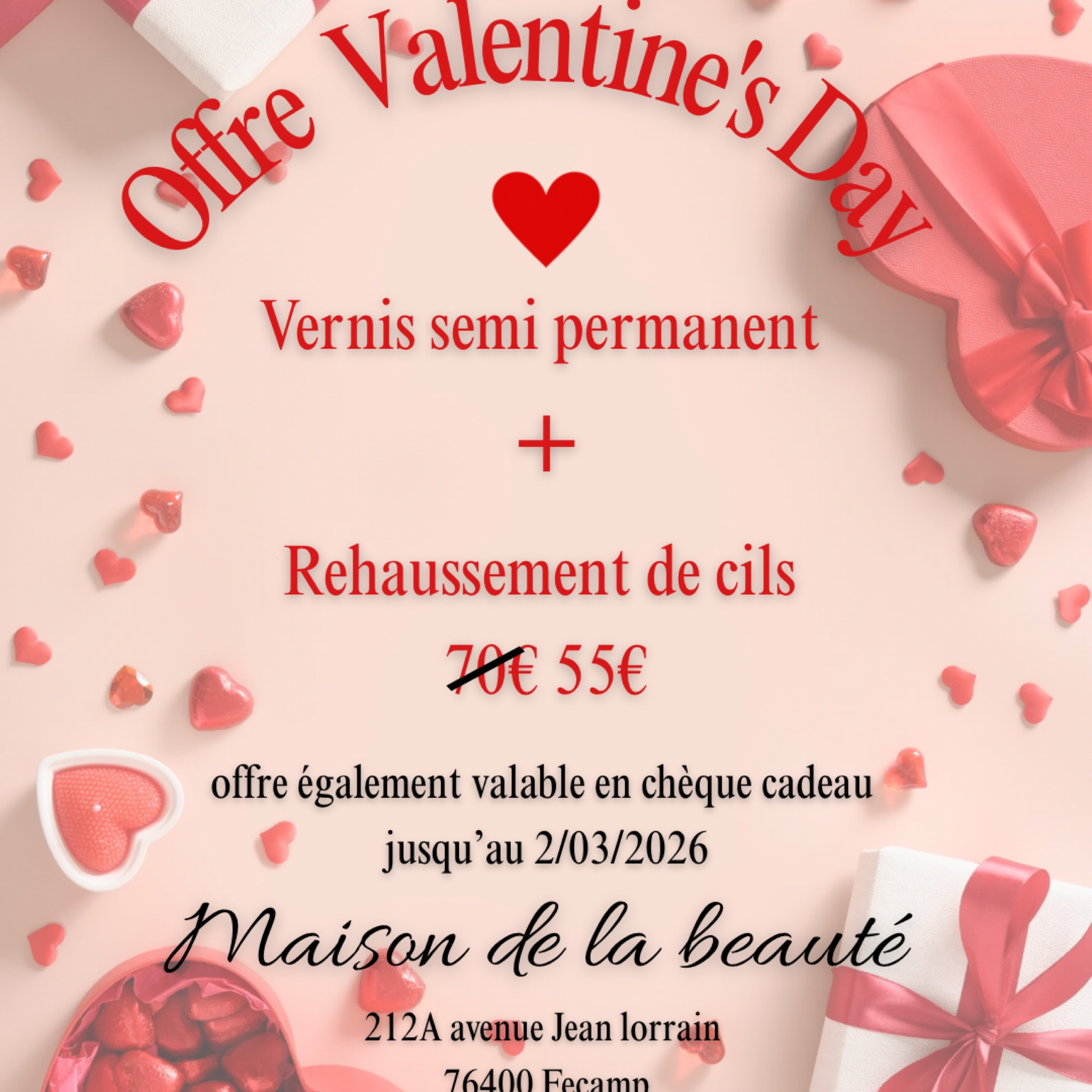 vernis semi permanent + rehaussement de cils