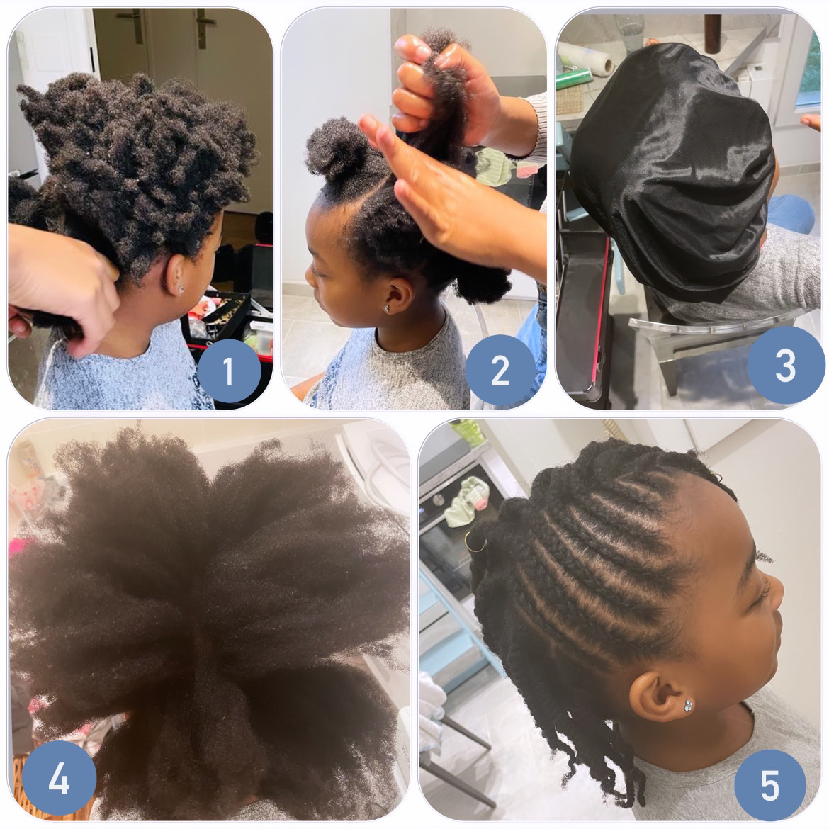 Soin complet (soin Layahair/shampoing naturel) et coiffure prot