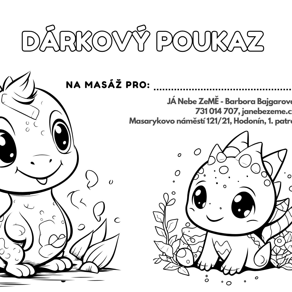 Dětská relaxační masáž 60 minut