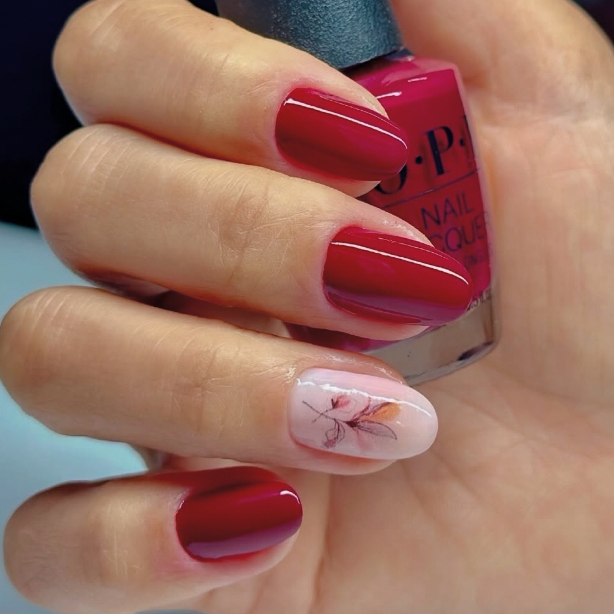Manutenção com esmaltação comum