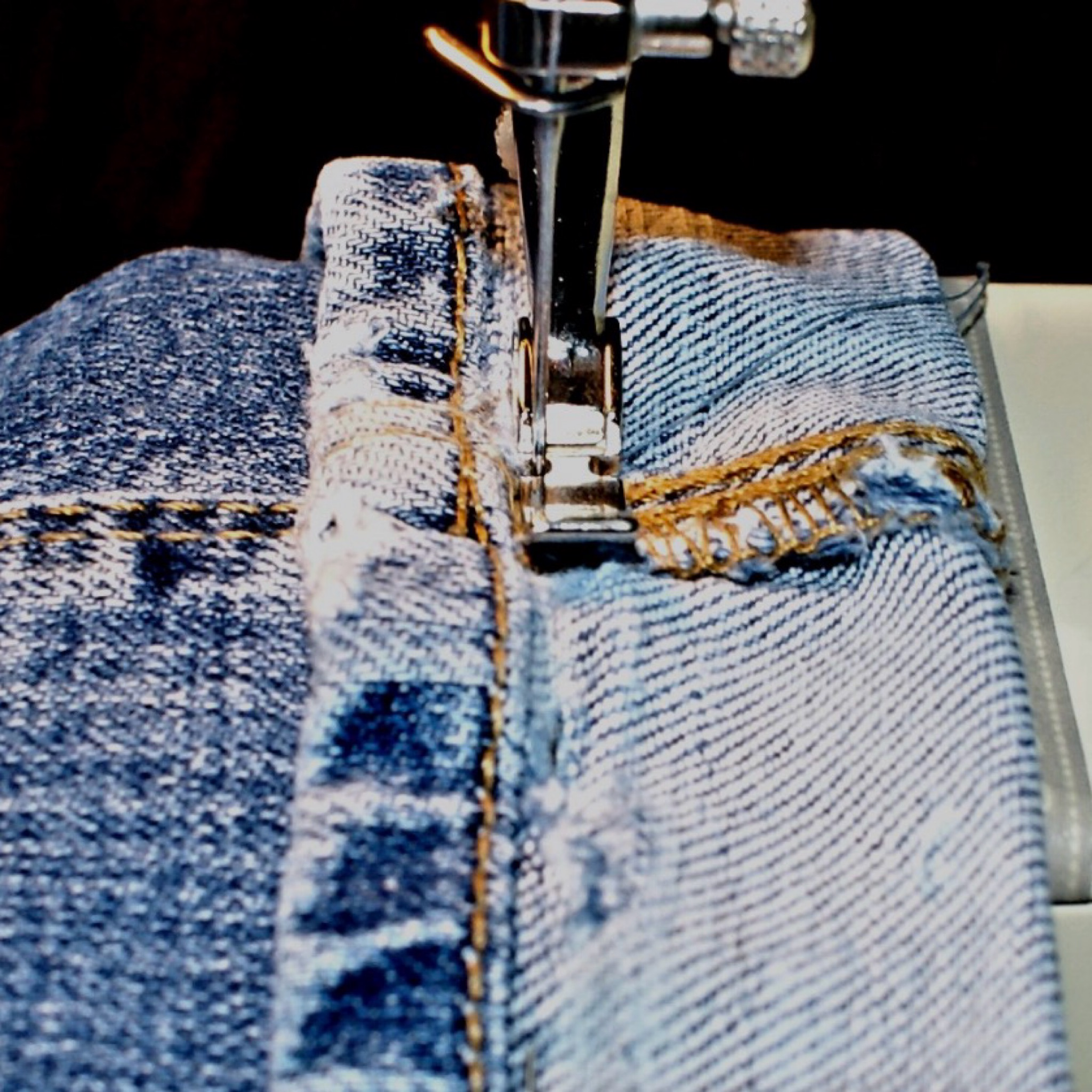 Faux ourlet jeans