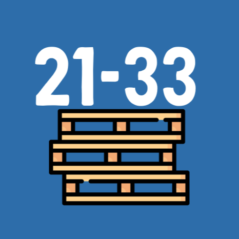 Descarga de 21 a 33 pallets