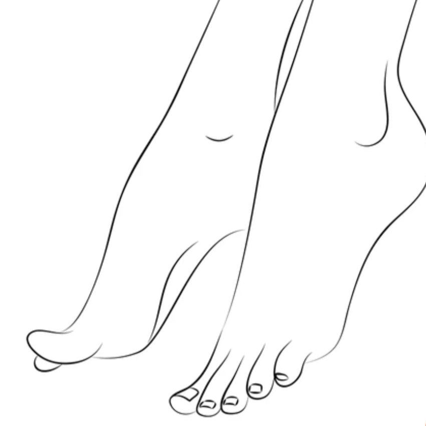 Pieds-Pose de vernis semi-permanant ( hors décoration )