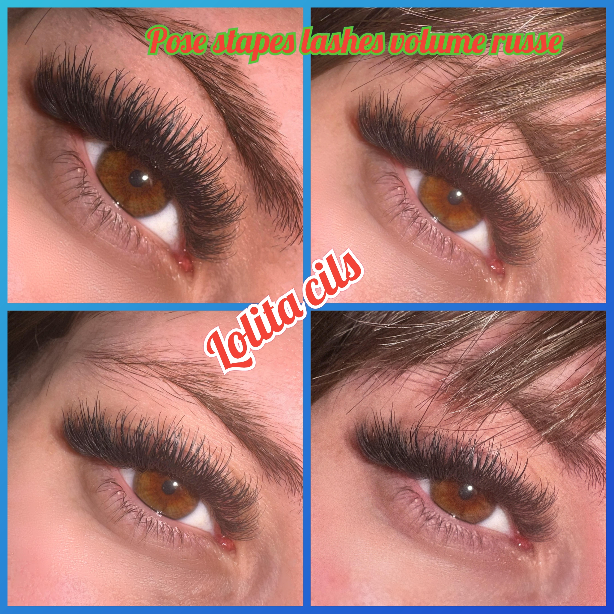 Pose complète ou premiere pose Volume Russe