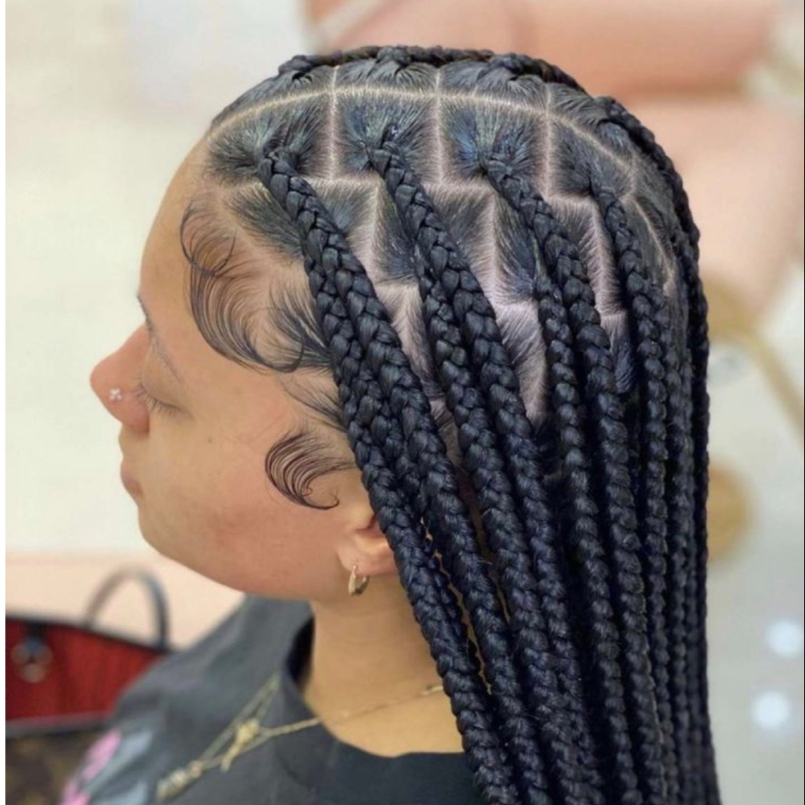 Knotless braids médium
