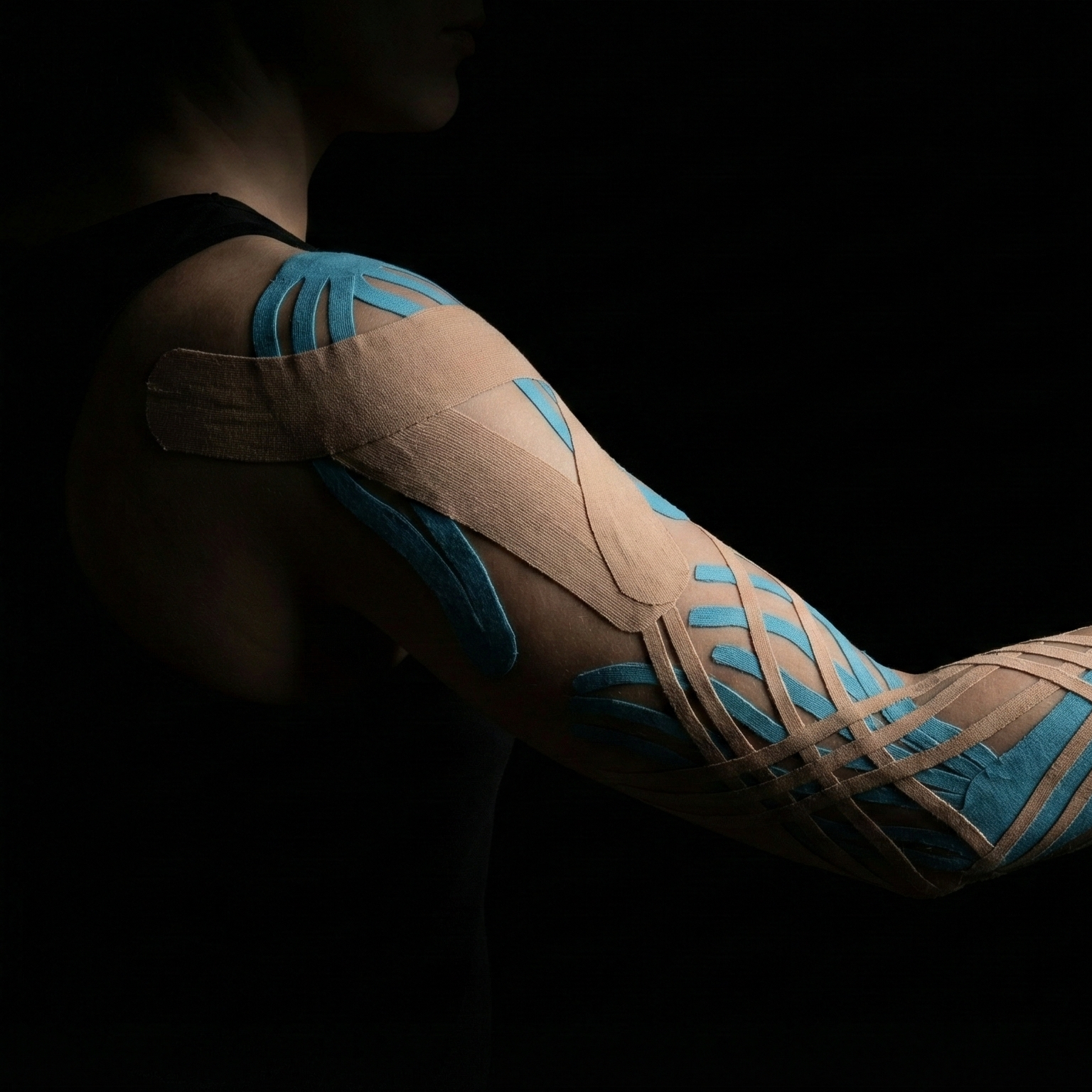 Lymfotaping celé horní končetiny