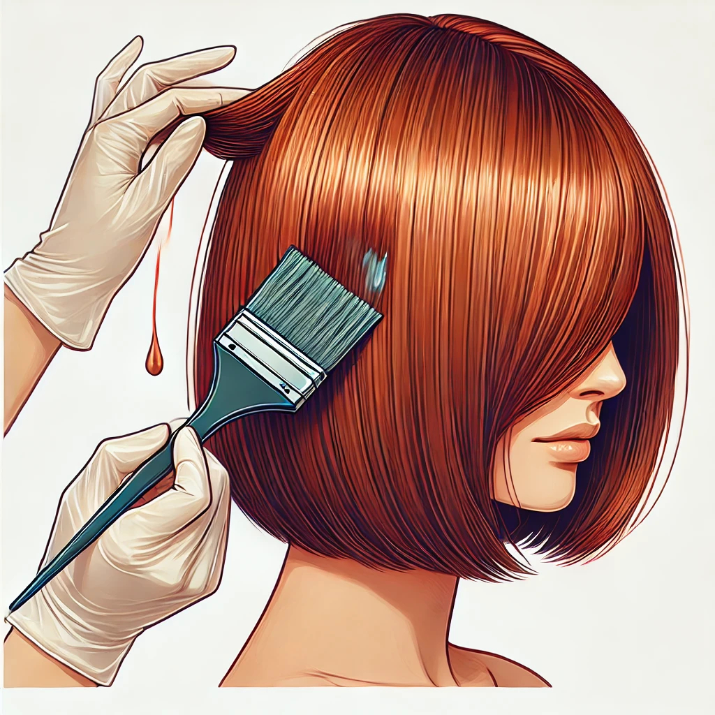 Barvení vlasů (polodlouhé) / Hair colouring (semi-long)