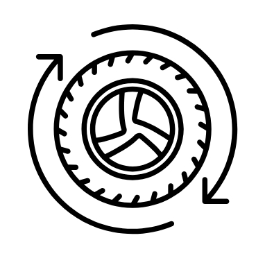 Výměna kol bez vyvážení 13" až 16"