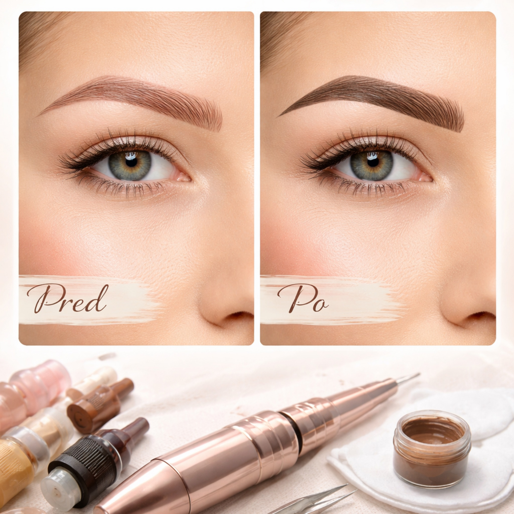 Korekcia PMU (pretetovanie obočia, alebo liniek)