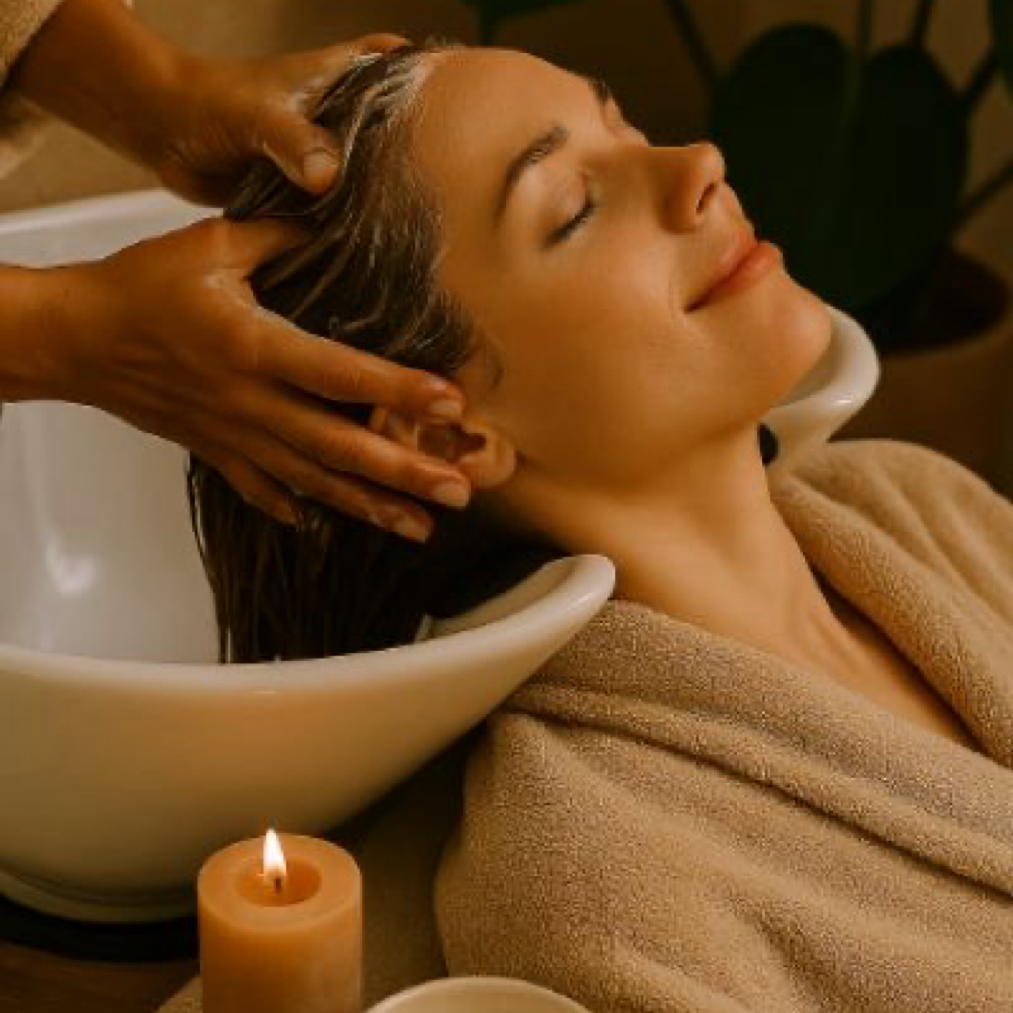 Regenerační zábal + masáž hlavy