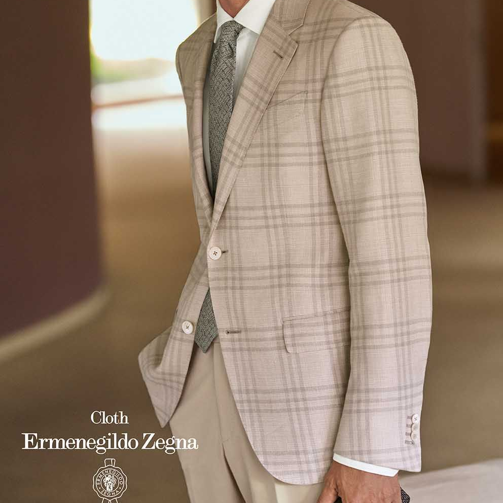 Ručně šitý oblek Ermenegildo Zegna