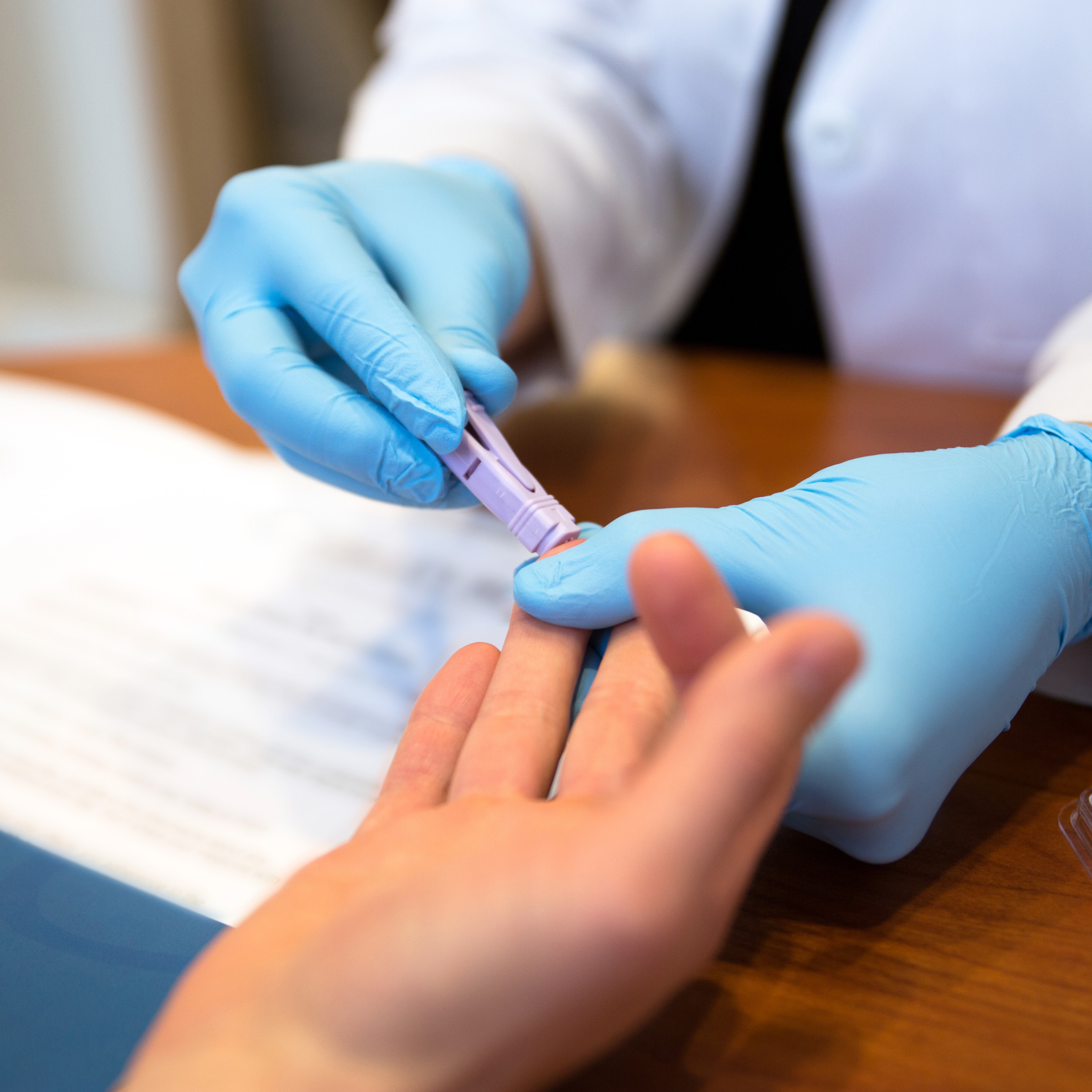Diagnostický krevní test - provedení testu + vyhodnocení a výživ