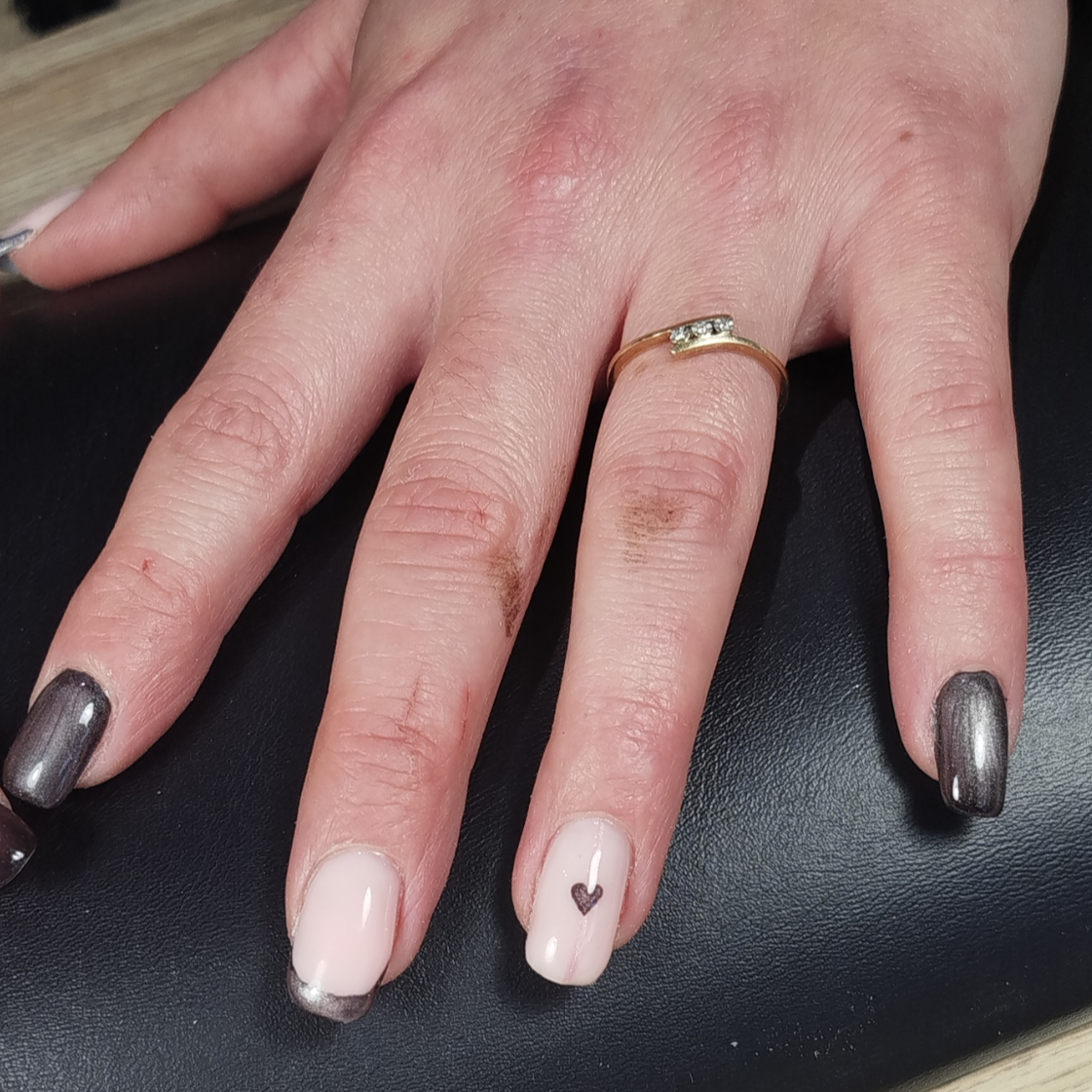 Gainage + pose de vernis semi permanent