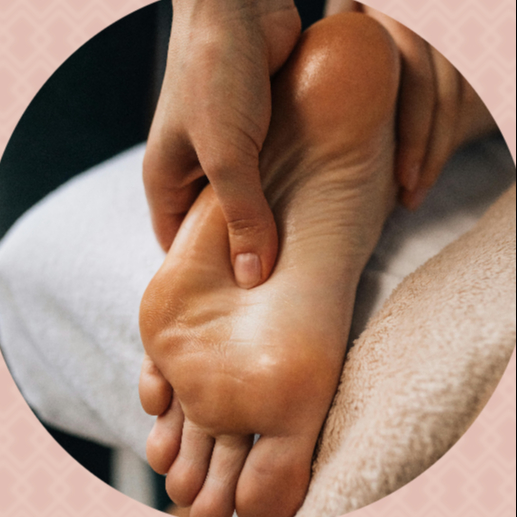 Relaxační masáž nohou a chodidel