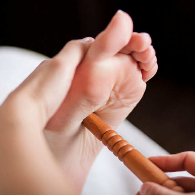 Thajská reflexná masáž chodidiel