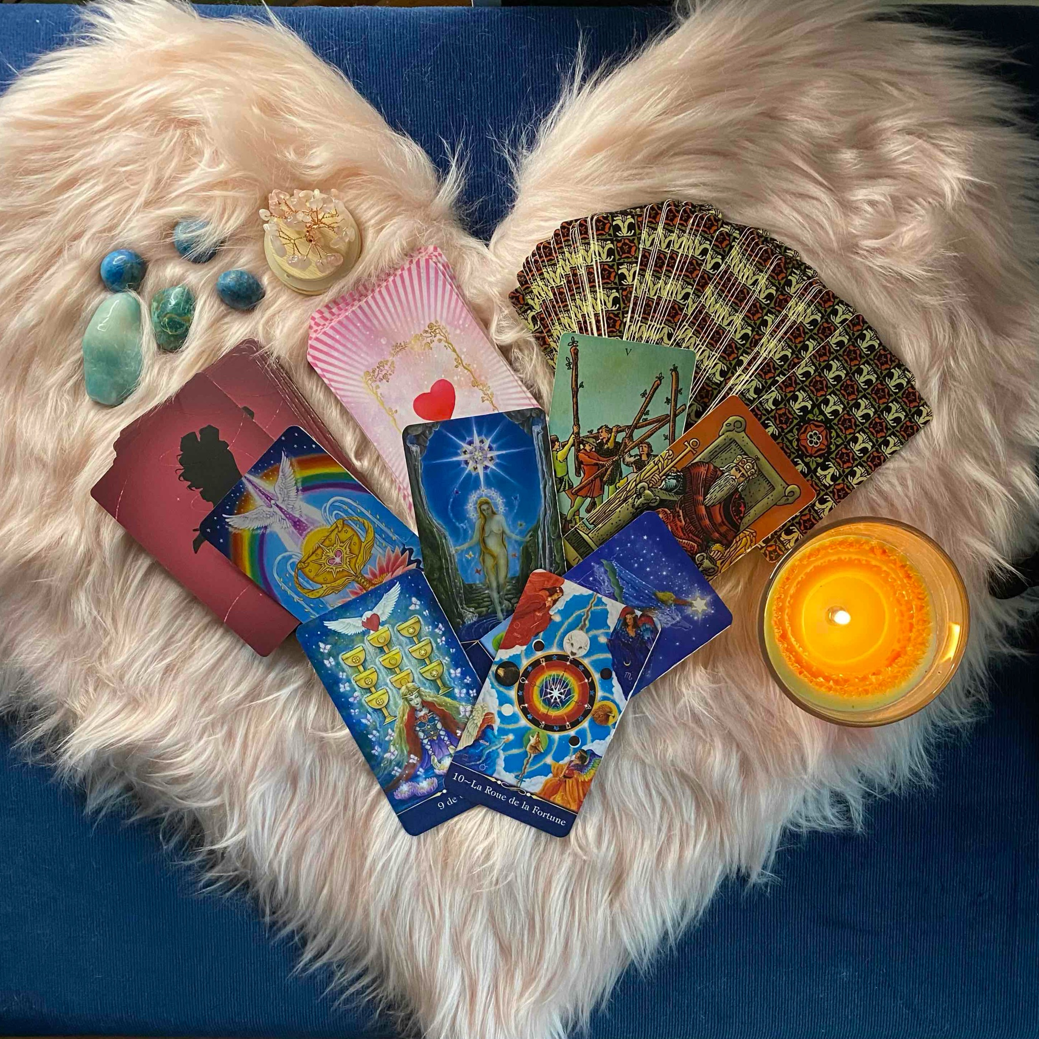 Tarot en présentiel à mon cabinet