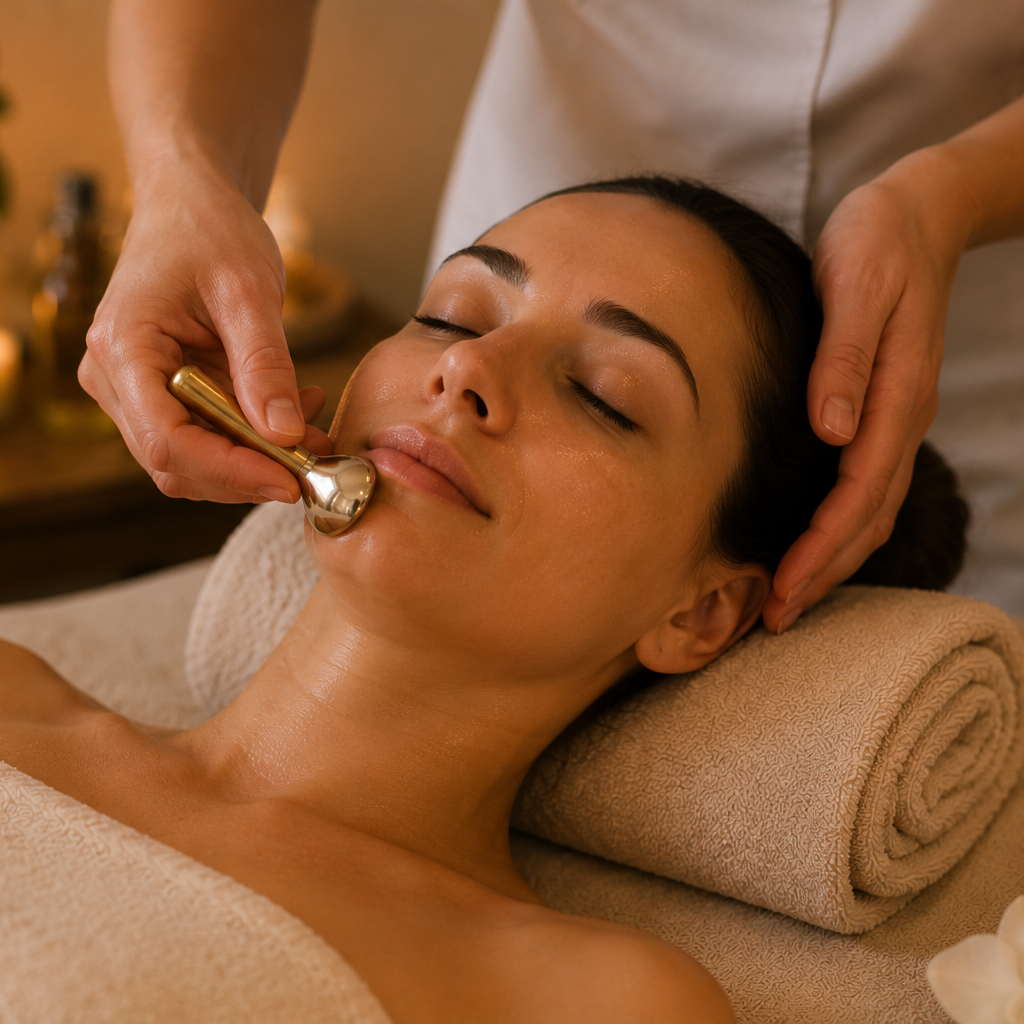 Massage du visage au Kansa Wand (30 min)