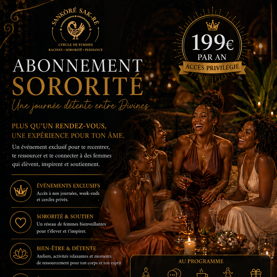 CERCLE SORORITÉ (abonnement annuel)