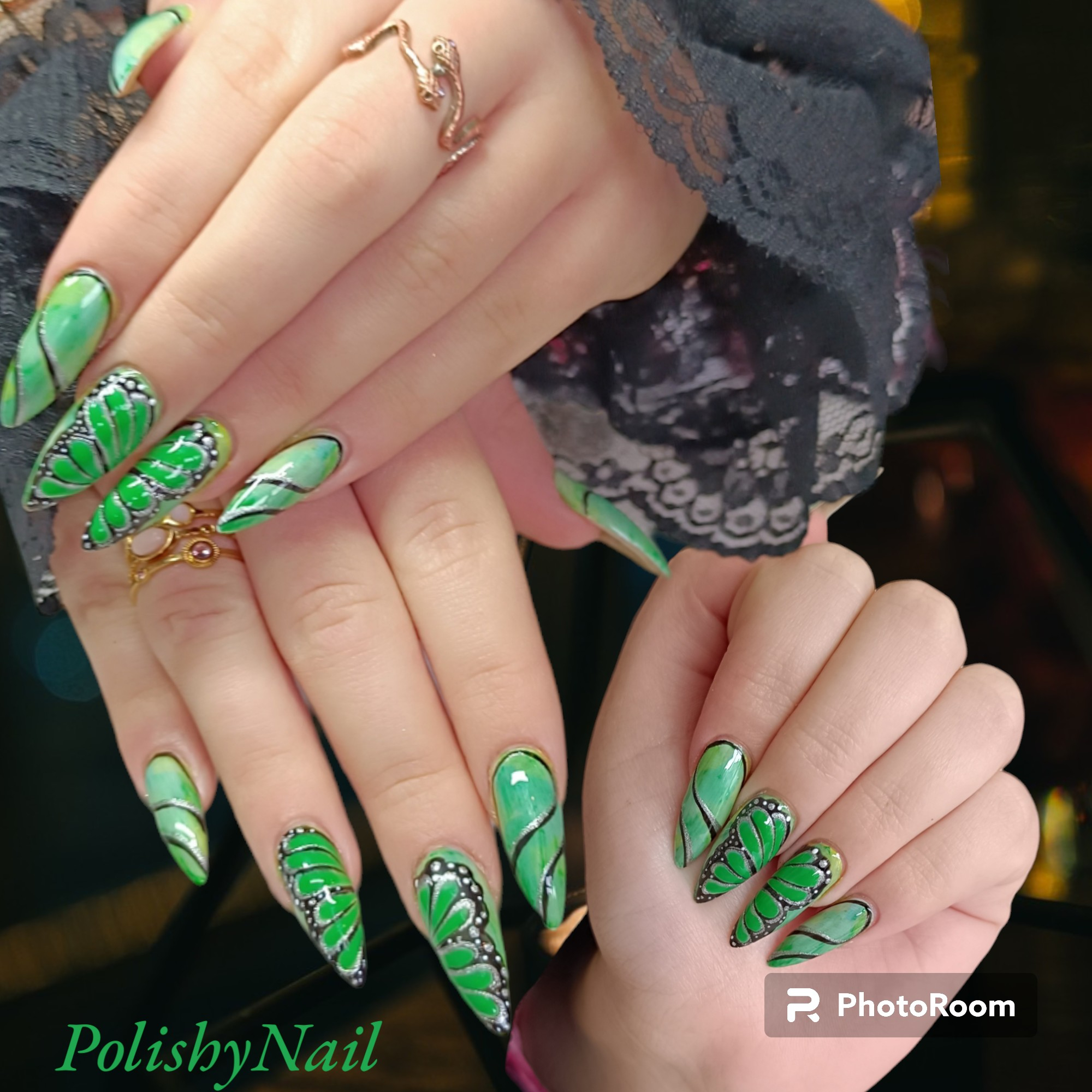 Retrait pose américaine+pose sur ongles naturels longs