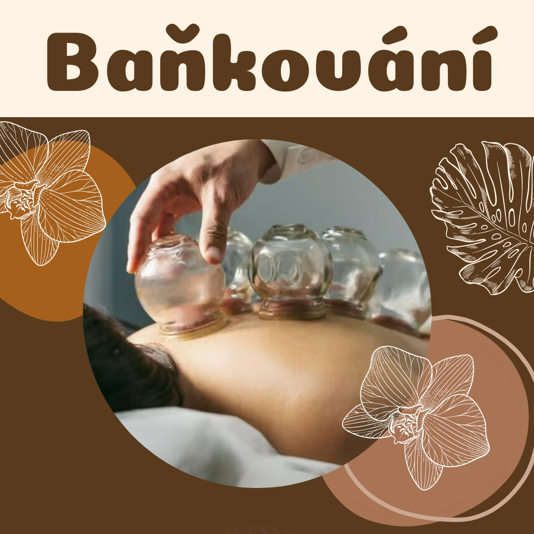 Baňkování – záda, šíje + masáž nohou (60 min.)